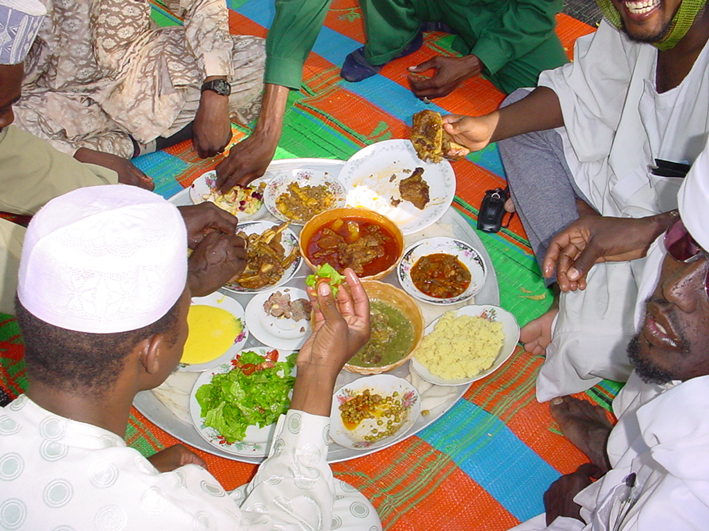 Un repas pour les hommes